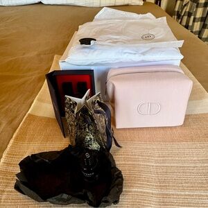 Dior Blush Pink Pouch with Fragrance Set